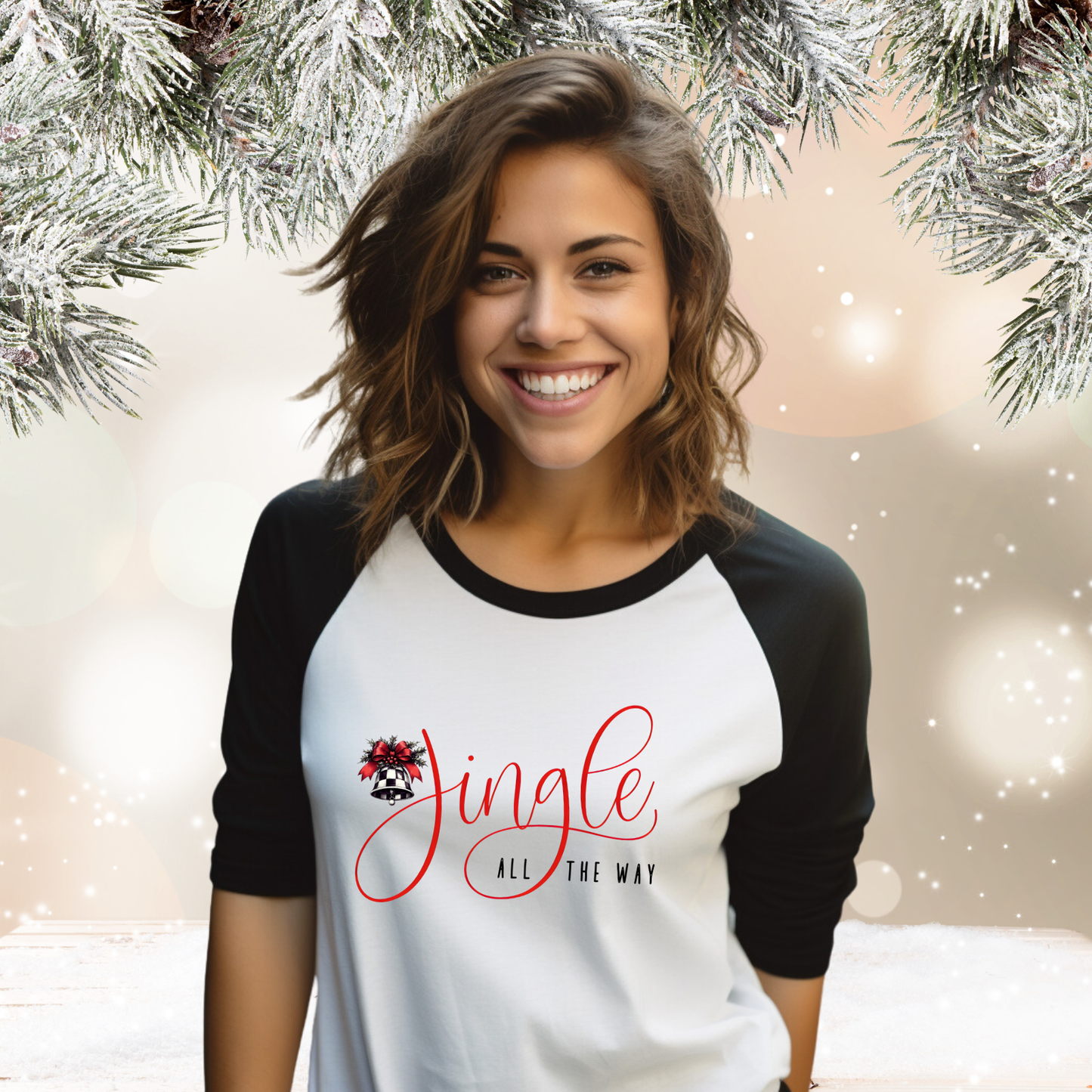 Jingle All The Way Baseball Tee