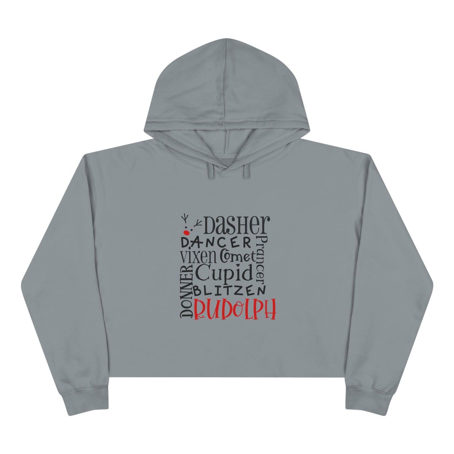 Rudolph Crop Hoodie