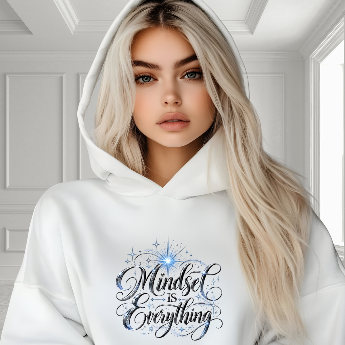 Mindset Is Everything Crop Hoodie