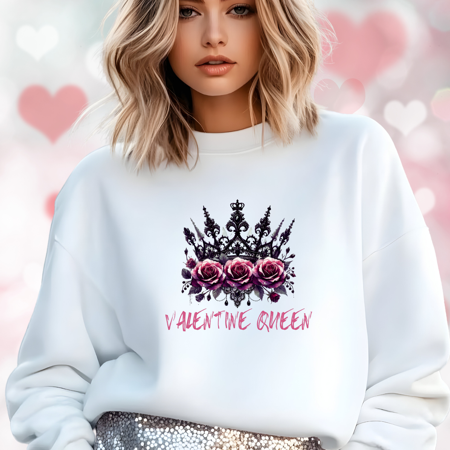 Valentine Queen Crewneck Sweatshirt