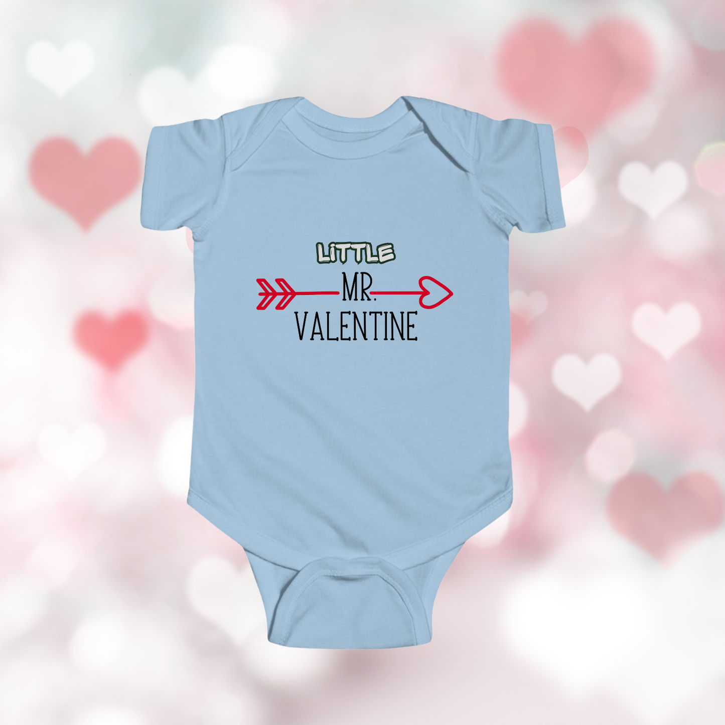 Little Mr. Valentine Infant Short Sleeve Onesie
