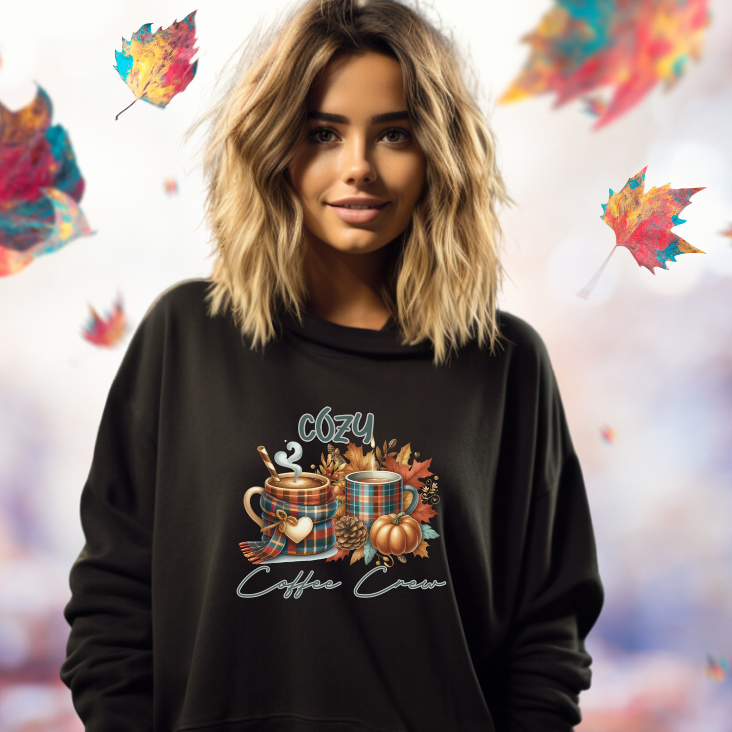 Cozy Coffee Crew Crewneck Sweatshirt