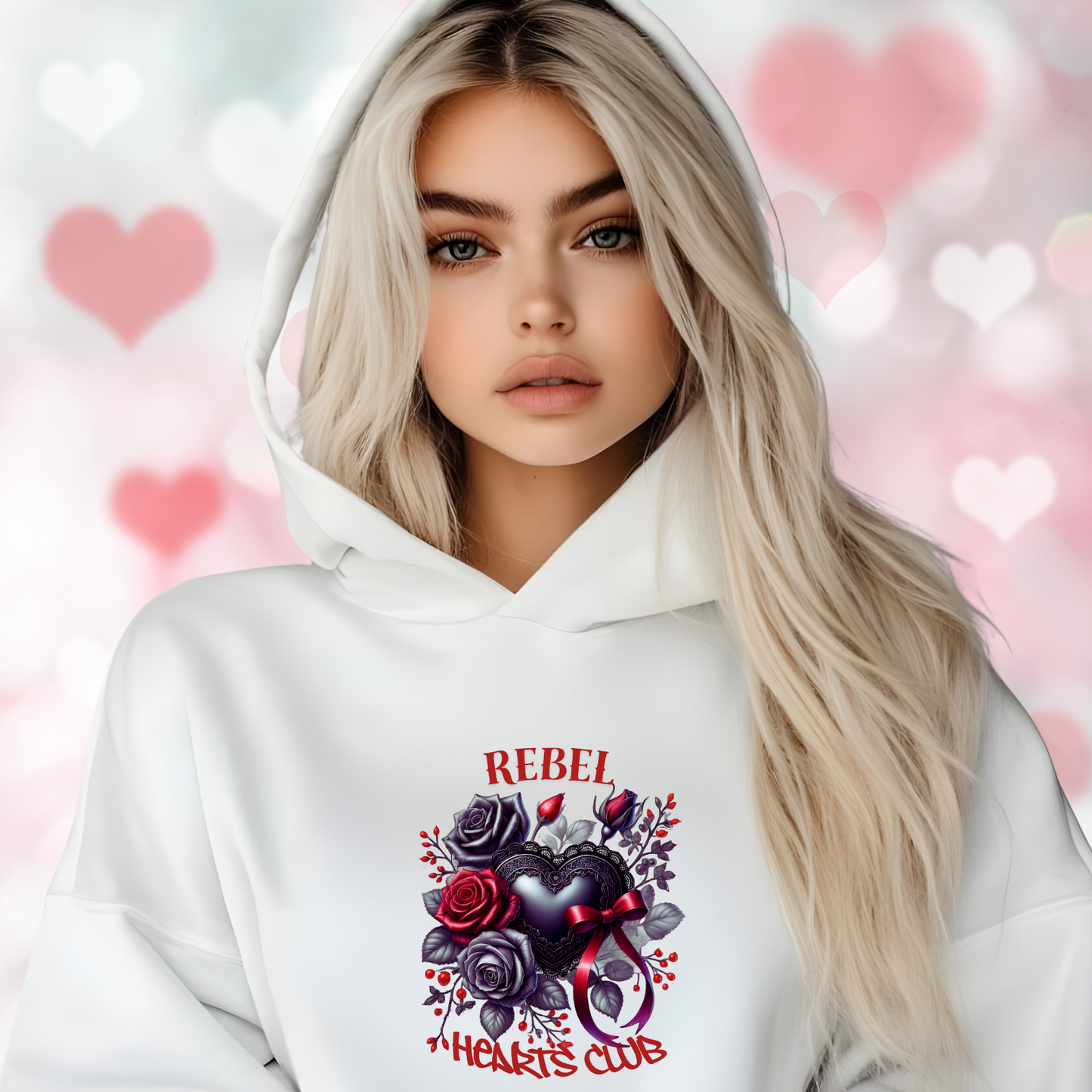 Rebel Hearts Club Crop Hoodie
