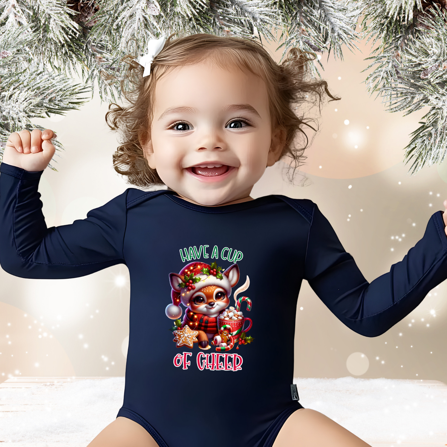 Have A Cup Of Cheer Infant Long Sleeve Onesie