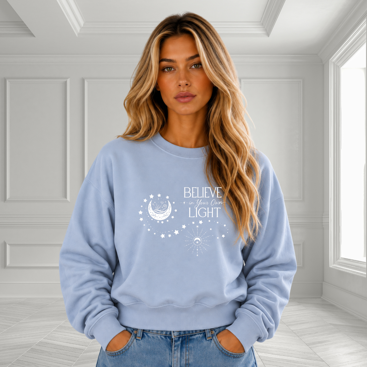 Believe In Your Own Light Crewneck Sweatshirt