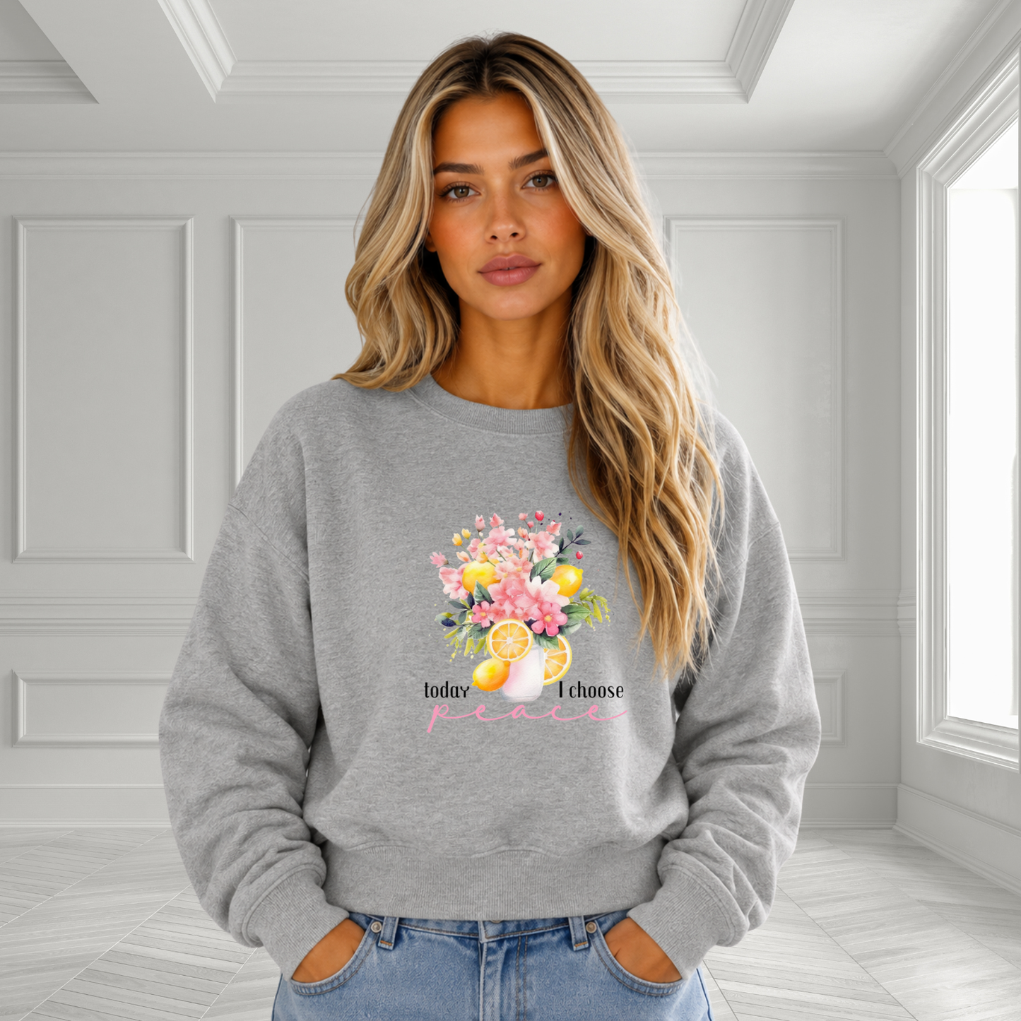 Today I Choose Peace Crewneck Sweatshirt