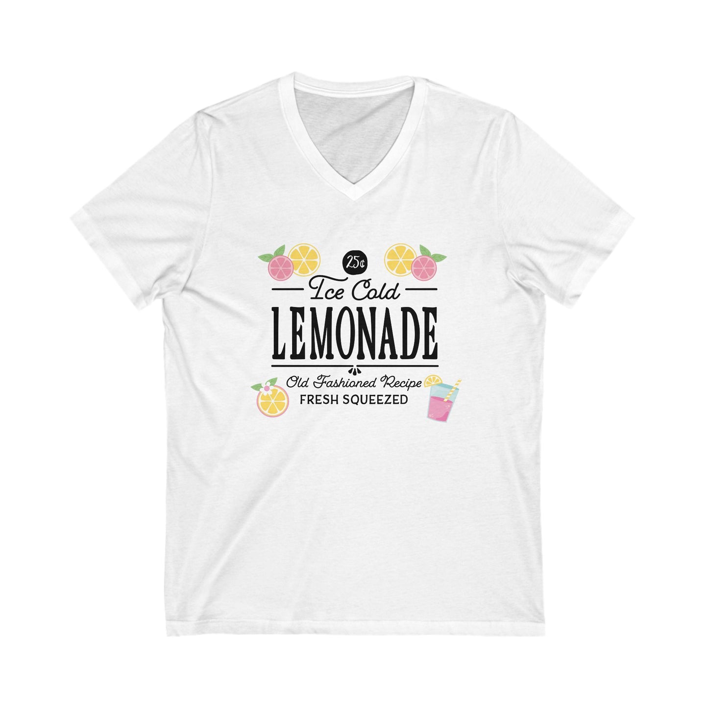 Ice Cold Lemonade V-Neck Tee