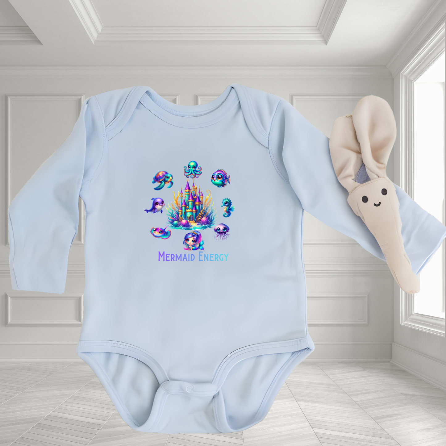 Mermaid Energy Infant Long Sleeve Onesie