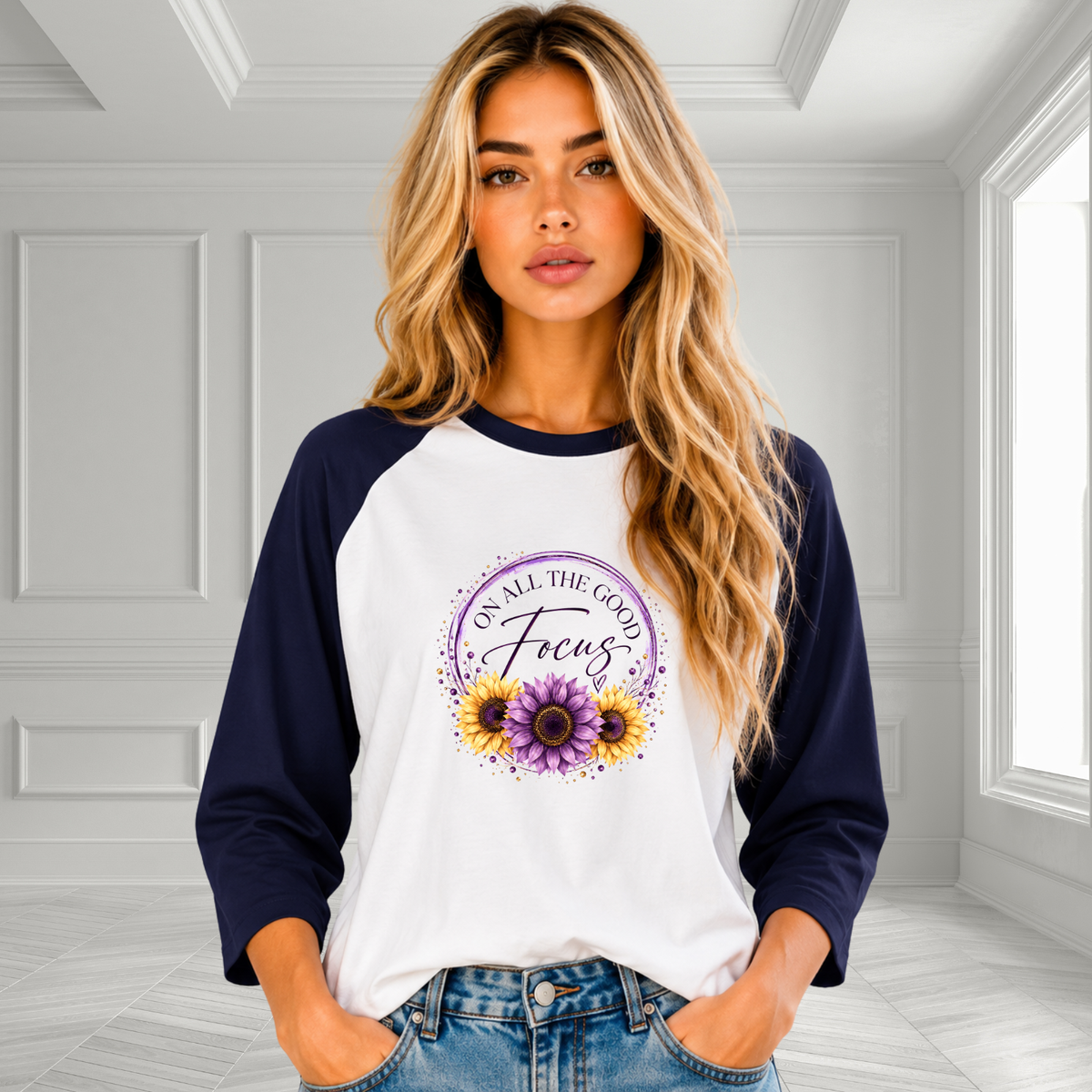 Focus On All The Good Baseball Tee
