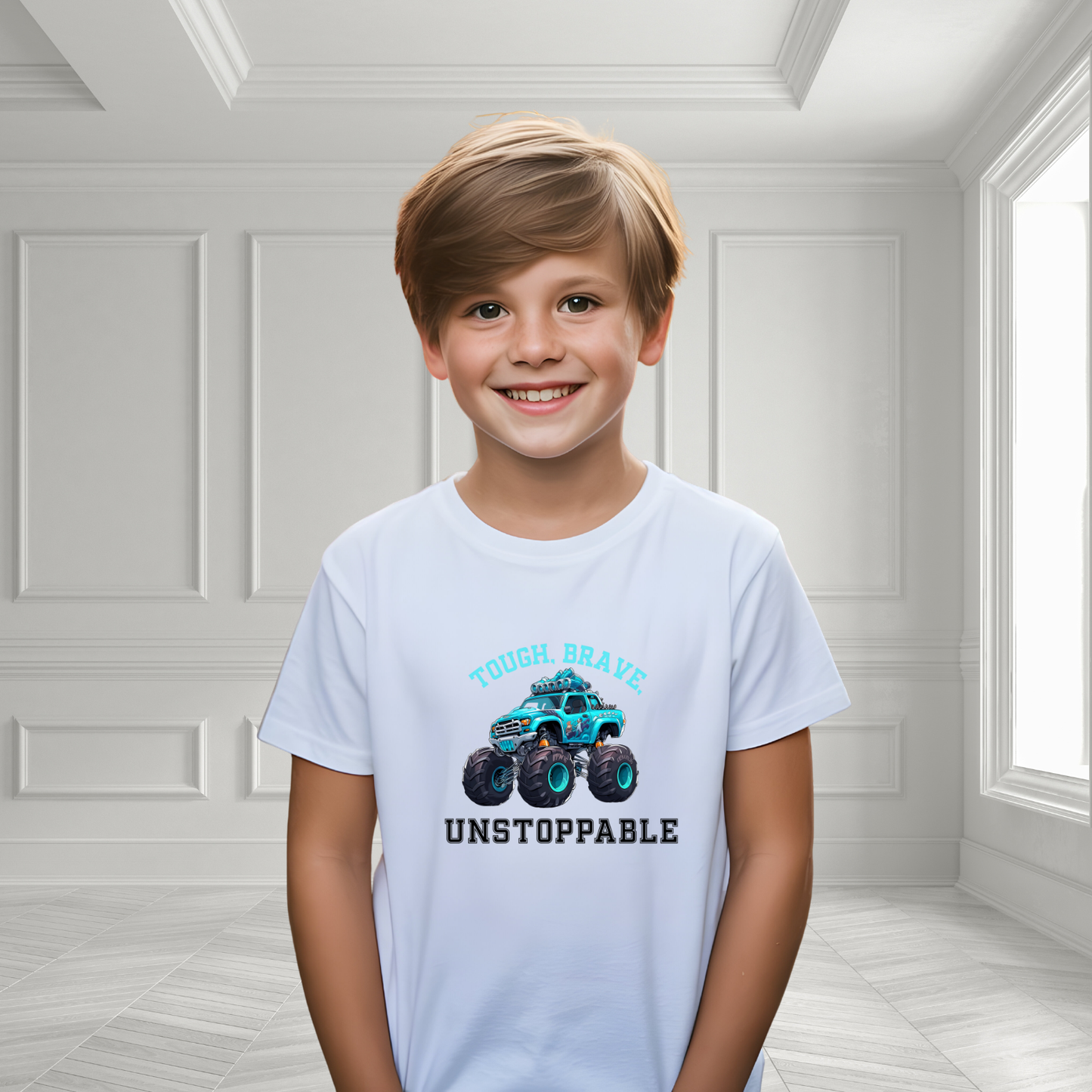 Tough, Brave, Unstoppable Kid's T-Shirt