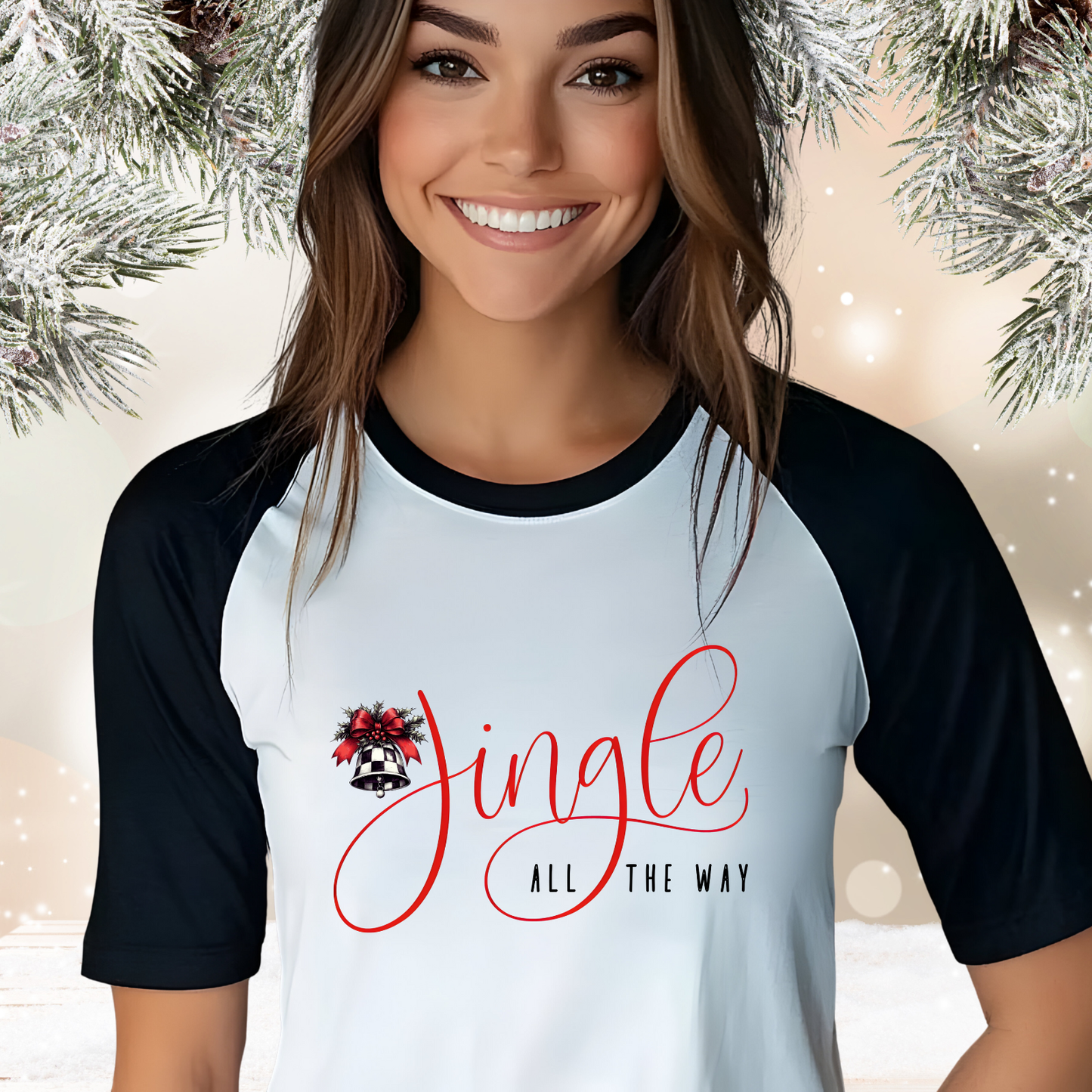 Jingle All The Way Baseball Tee