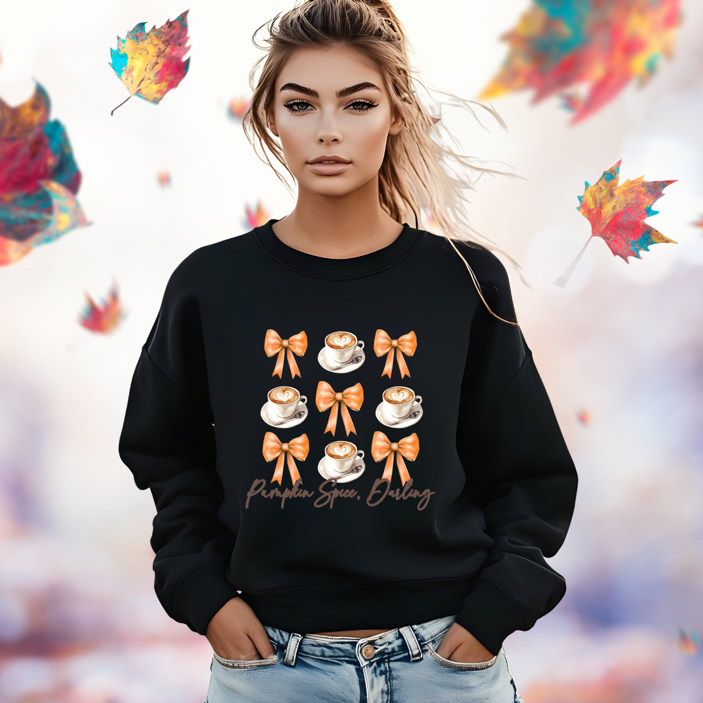 Pumpkin Spice, Darling Crewneck Sweatshirt