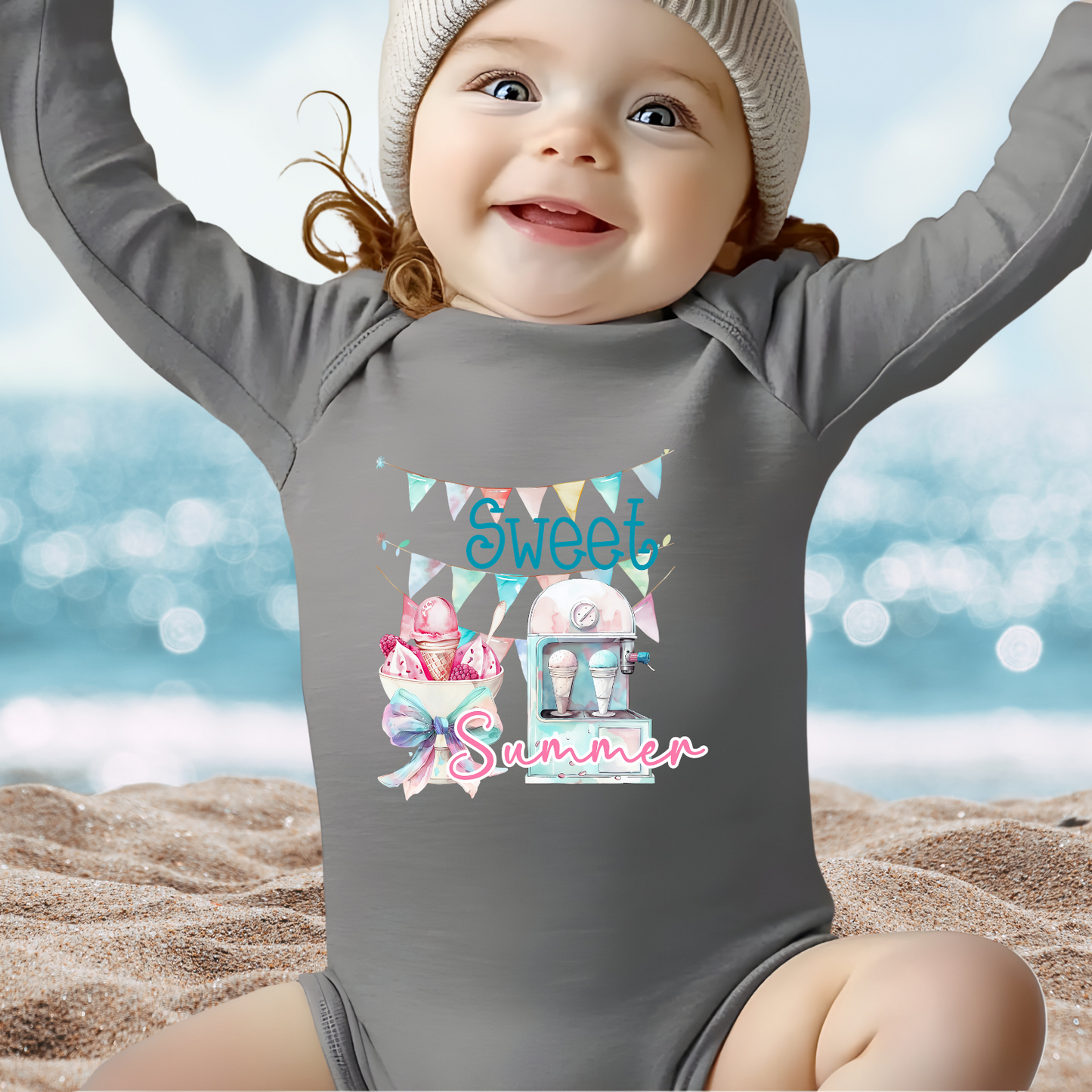 Sweet Summer Infant Long Sleeve Onesie