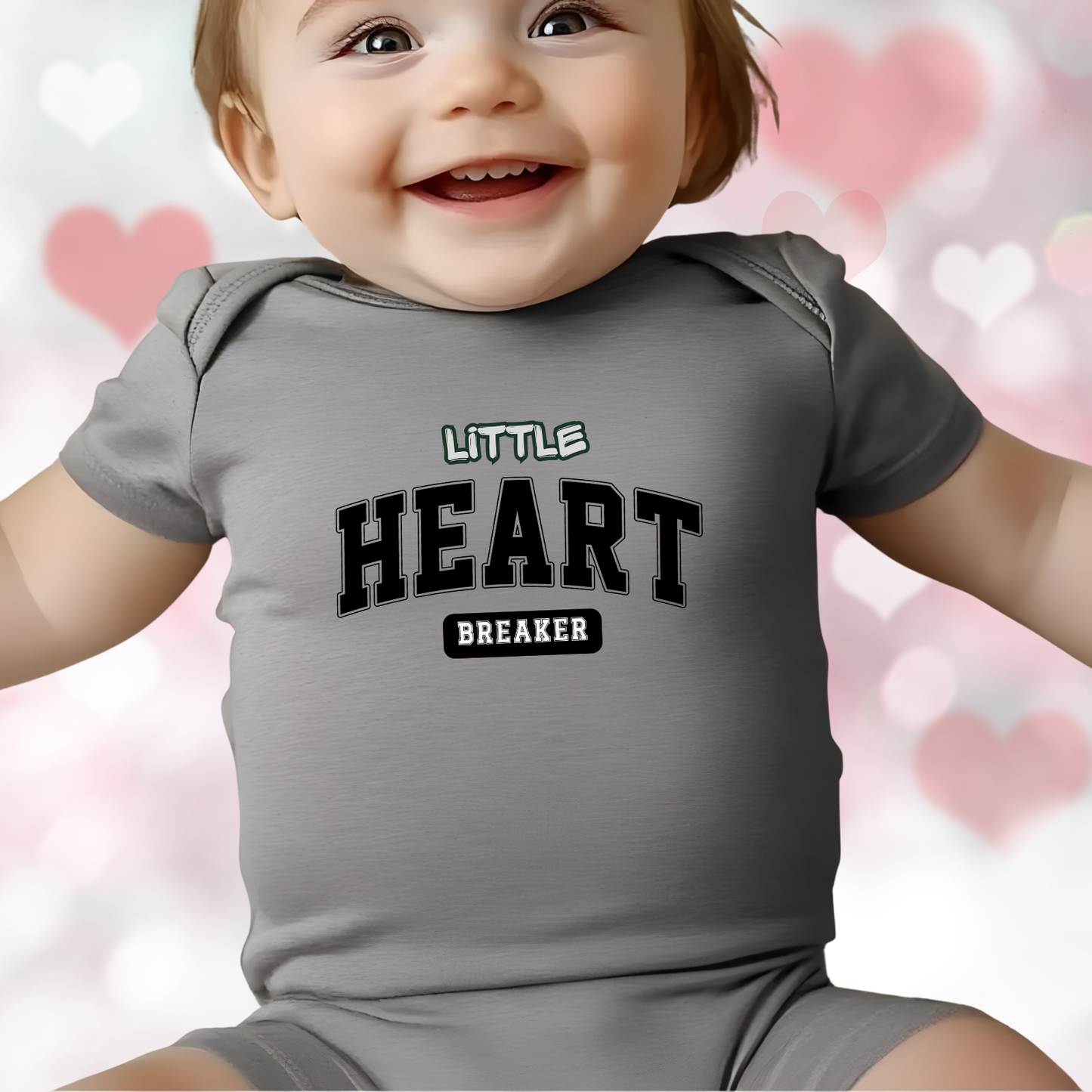Little Heart Breaker Infant Short Sleeve Onesie