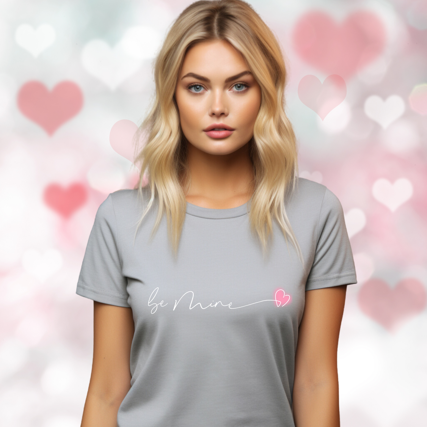 Be Mine Pink Heart T‑Shirt