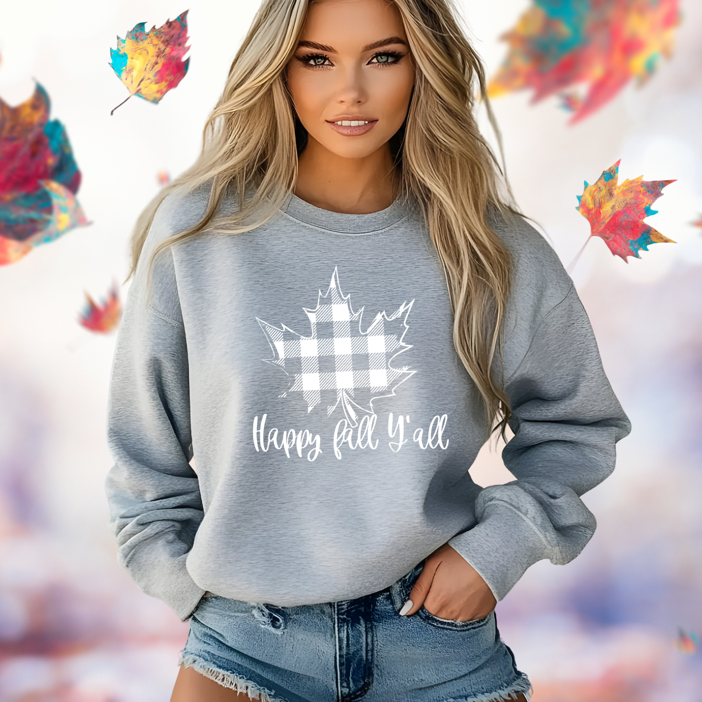 Happy Fall Y’all Crewneck Sweatshirt