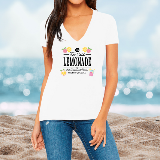 Ice Cold Lemonade V-Neck T-Shirt