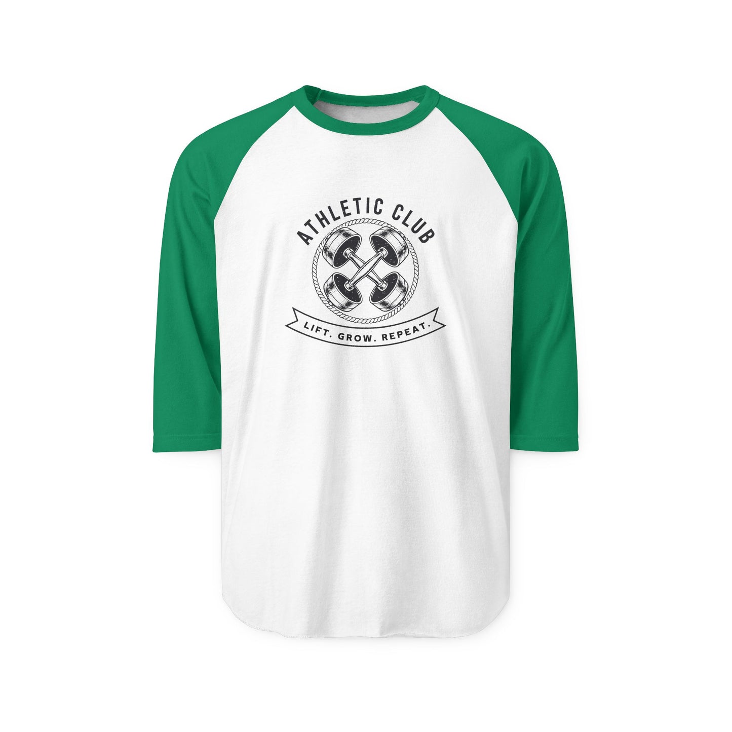 Lift. Grow. Repeat. Baseball Tee