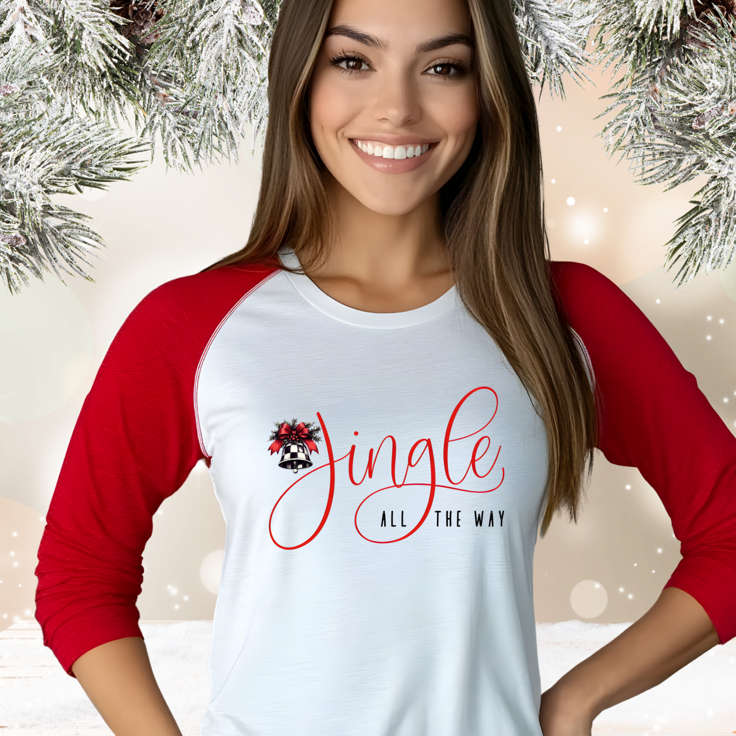 Jingle All The Way Baseball Tee