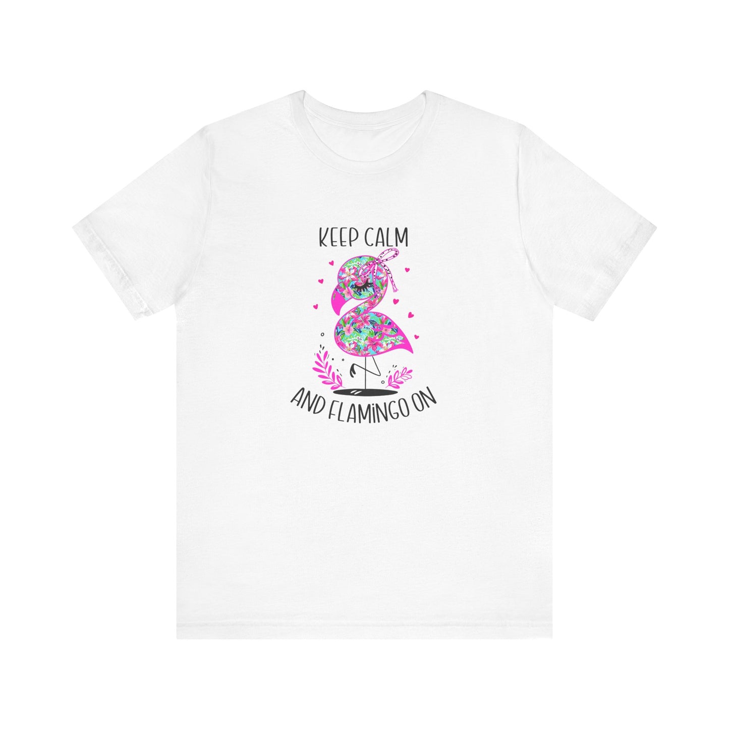 Keep Calm And Flamingo On T-Shirt