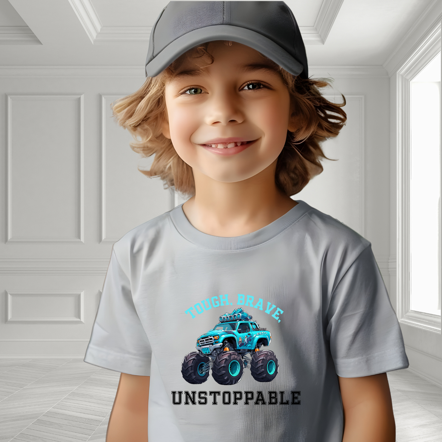 Tough, Brave, Unstoppable Kid's T-Shirt
