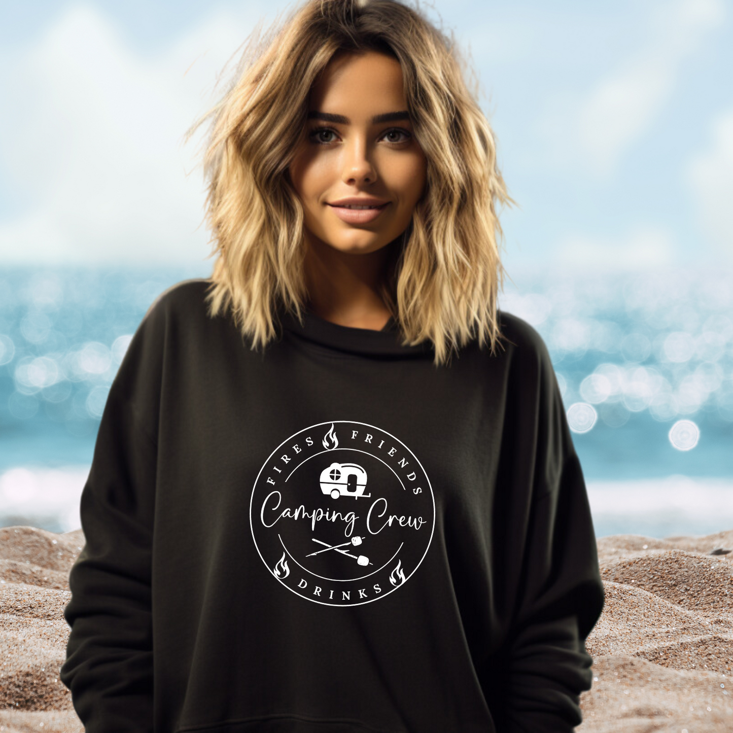 Camping Crew Crewneck Sweatshirt