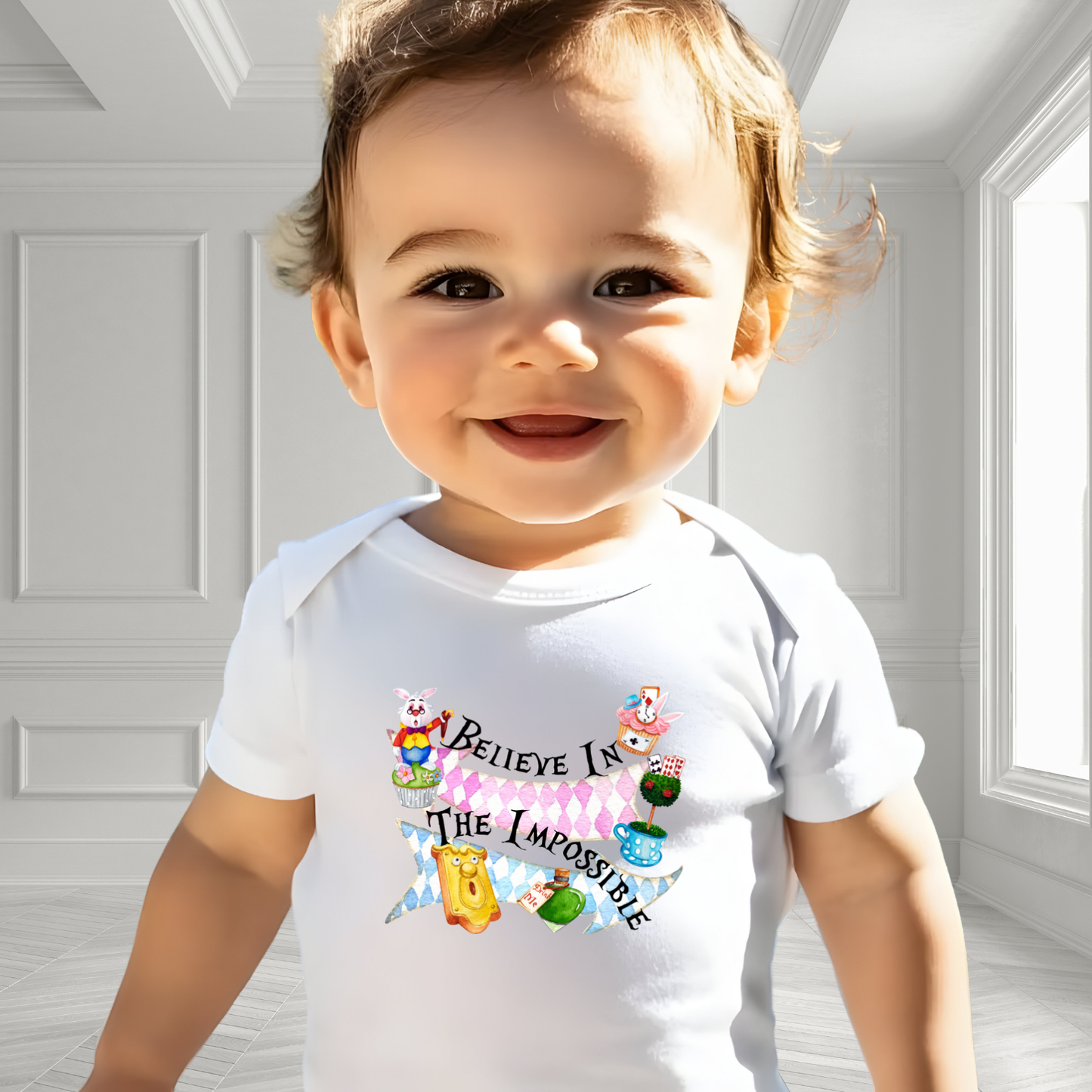 Believe In The Impossible Infant Short Sleeve Onesie