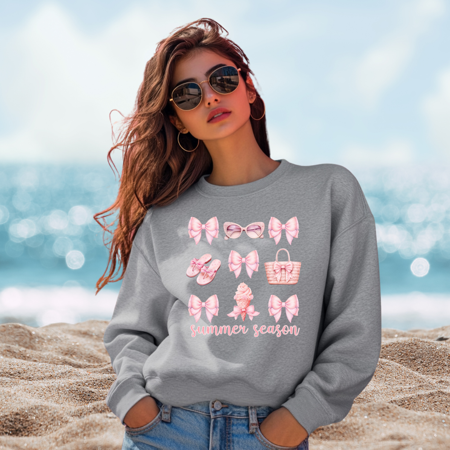 Summer Season Crewneck Sweatshirt