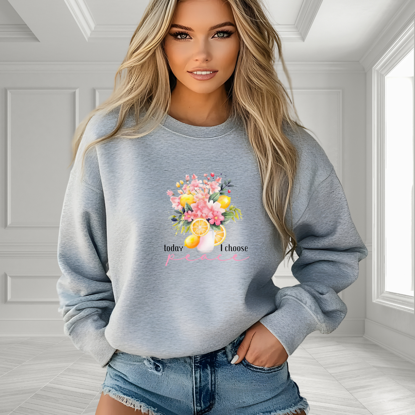 Today I Choose Peace Crewneck Sweatshirt