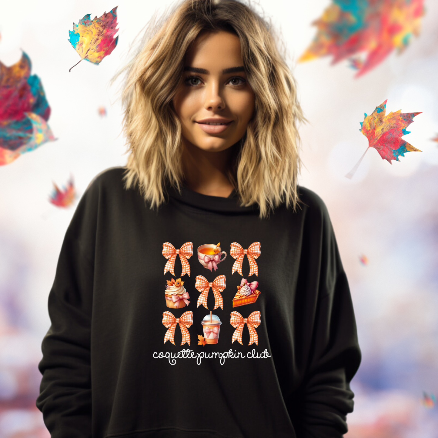 Coquette Pumpkin Club Crewneck Sweatshirt