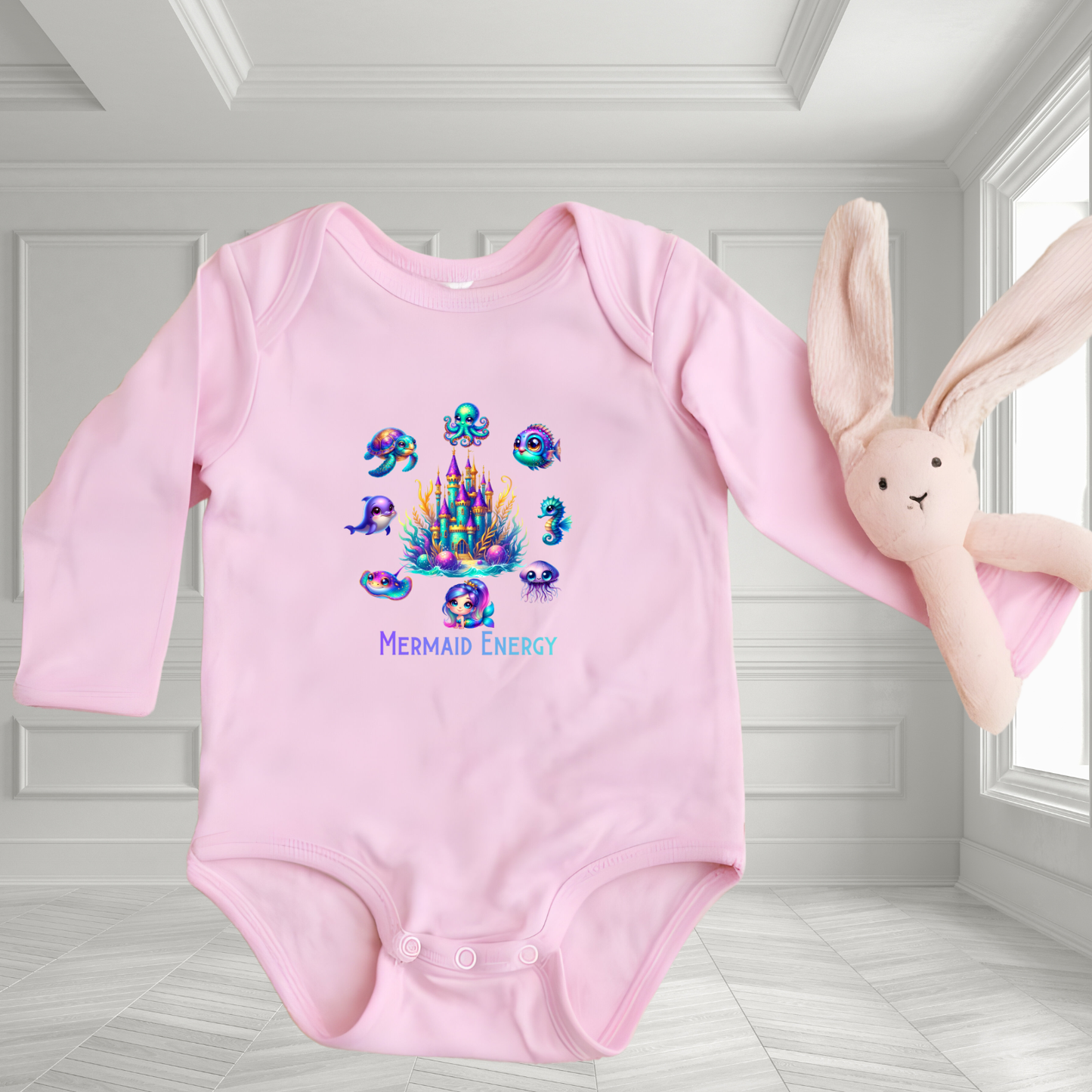 Mermaid Energy Infant Long Sleeve Onesie