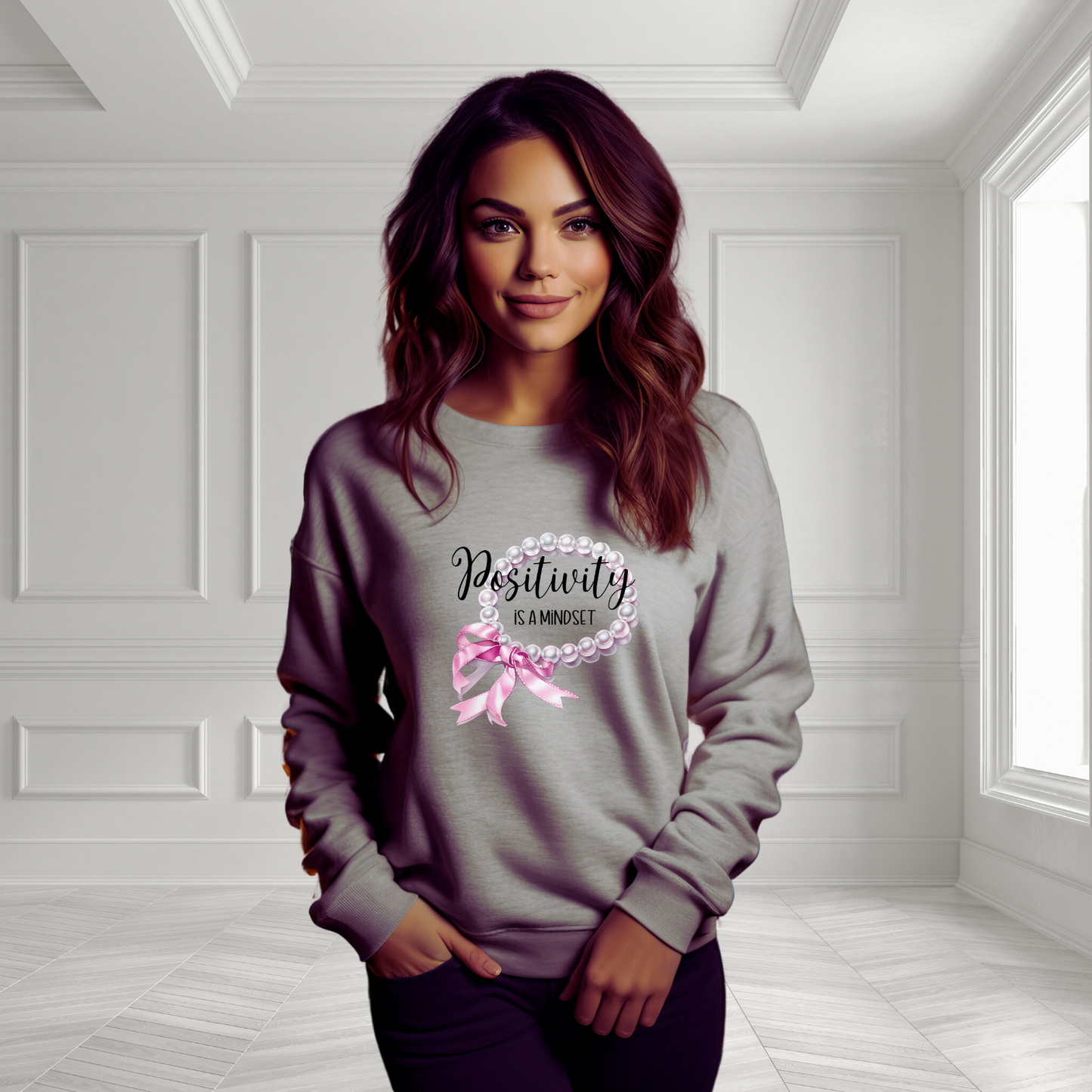 Positivity Is A Mindset Crewneck Sweatshirt