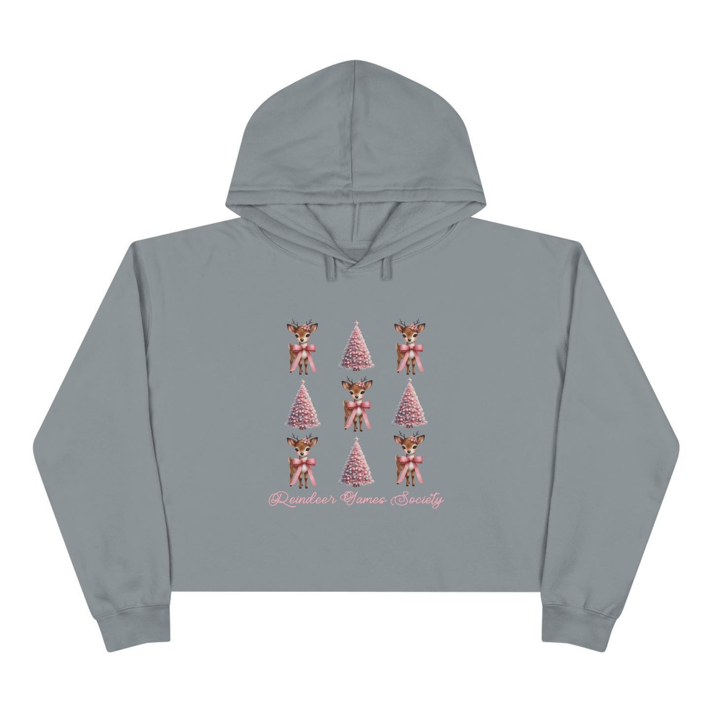 Reindeer Games Society Crop Hoodie