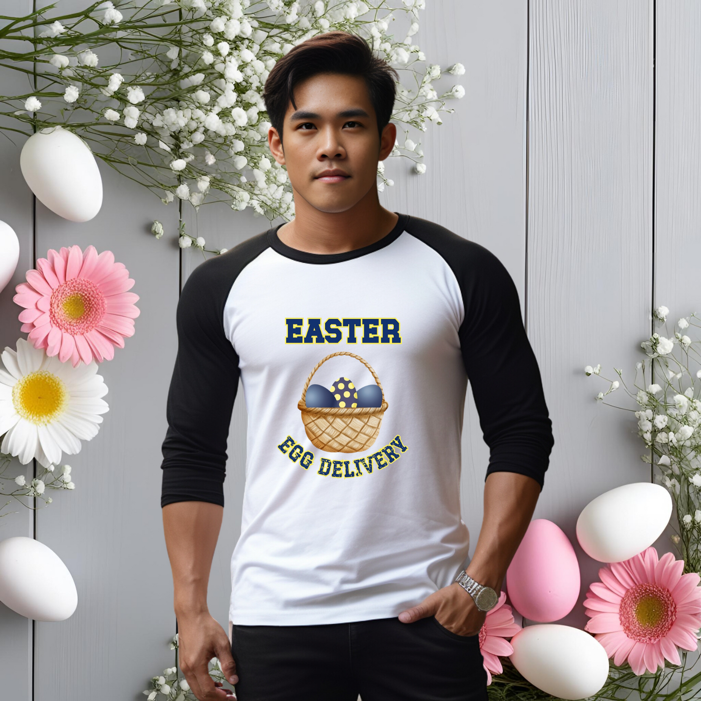 Easter Egg Delivery Baseball Tee