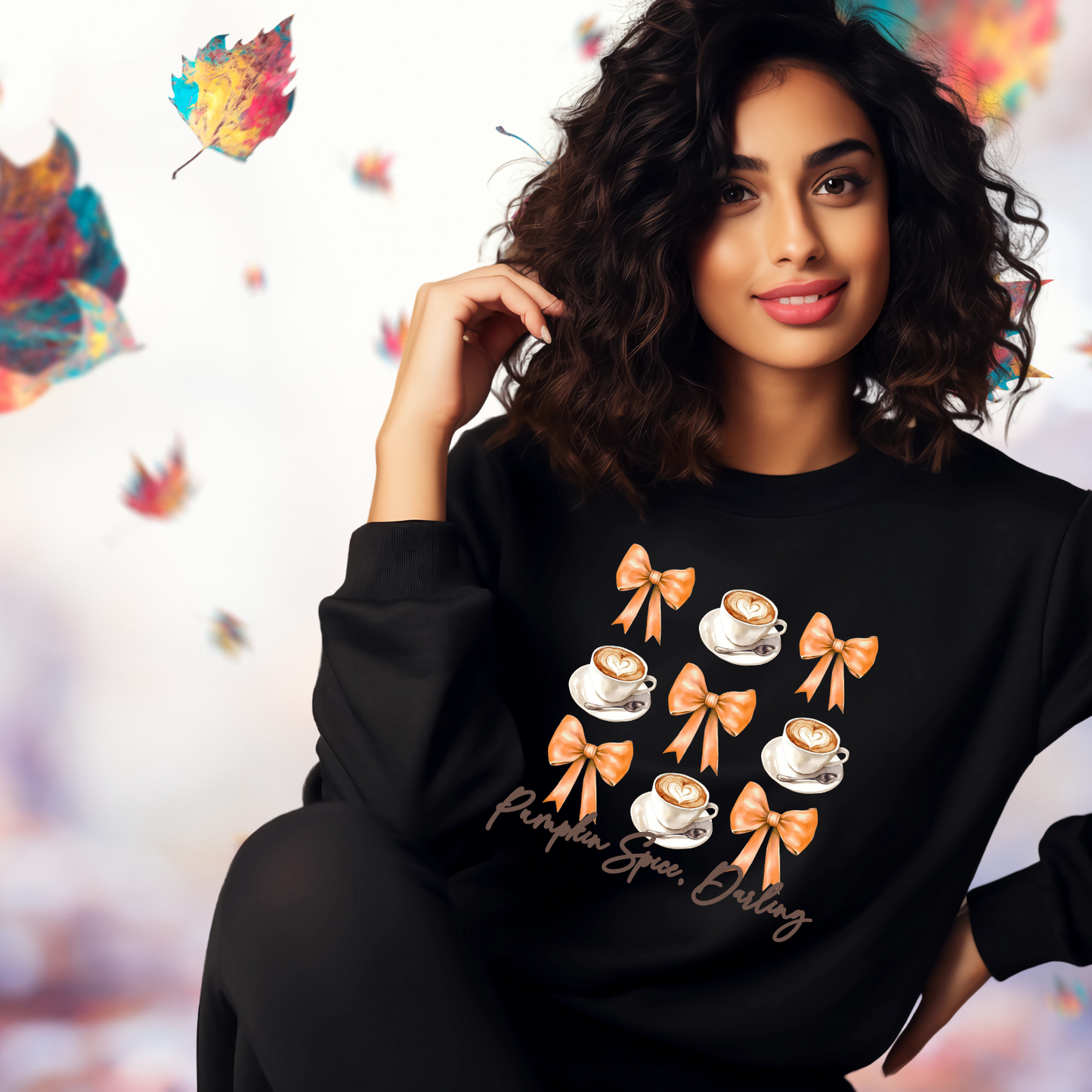Pumpkin Spice, Darling Crewneck Sweatshirt