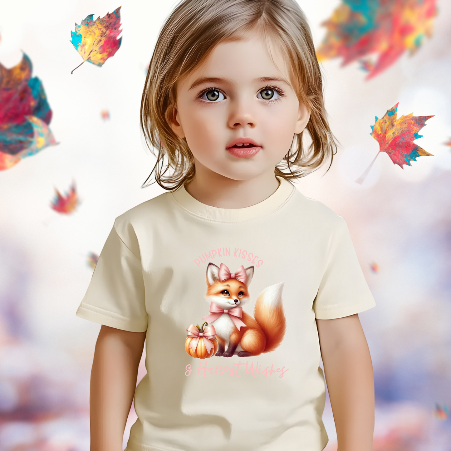 Pumpkin Kisses & Harvest Wishes Toddler T-Shirt