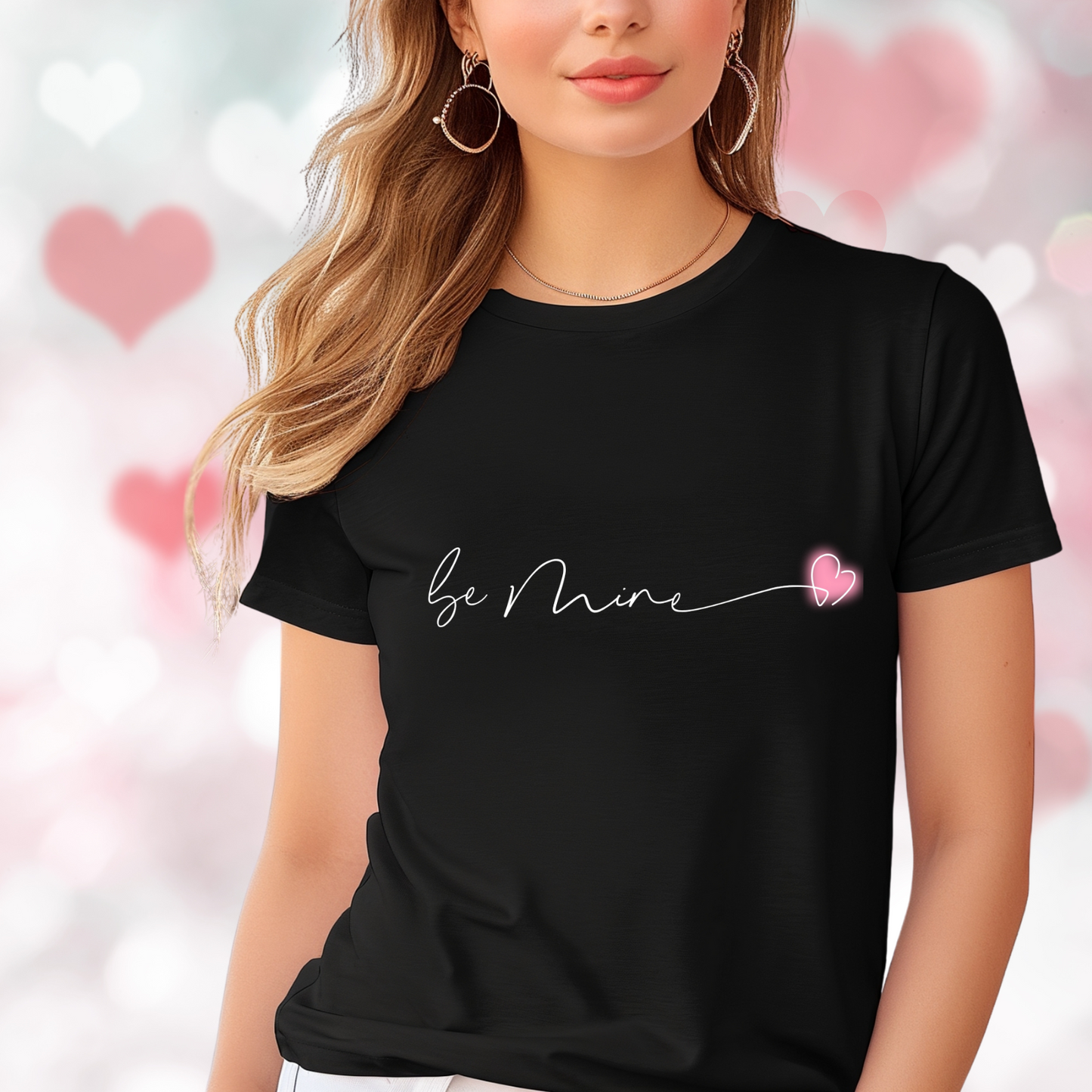 Be Mine Pink Heart T‑Shirt