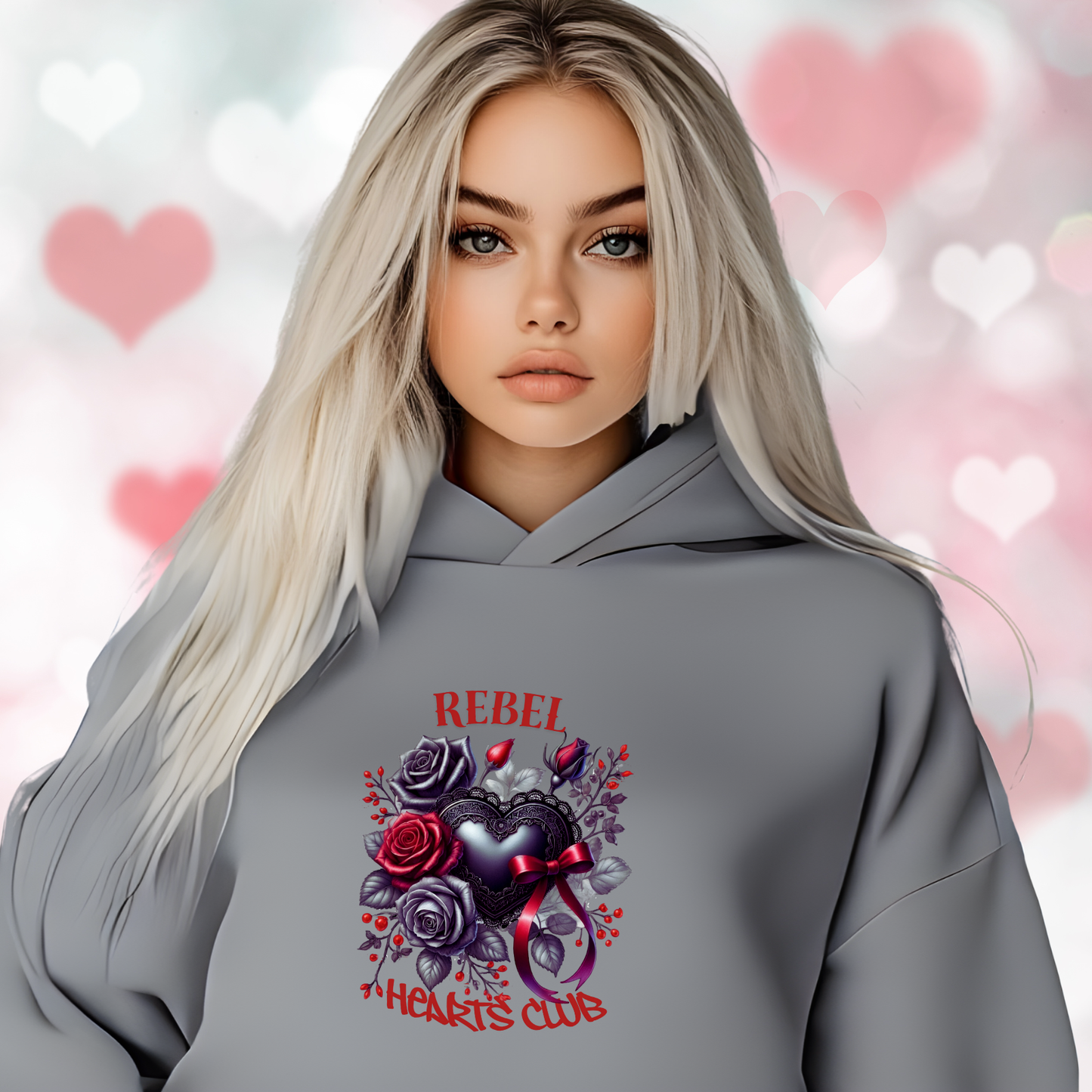 Rebel Hearts Club Crop Hoodie