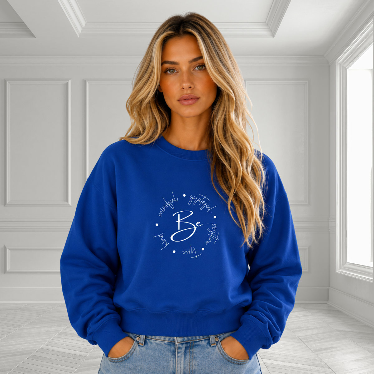 Be Kind, Grateful Crewneck Sweatshirt