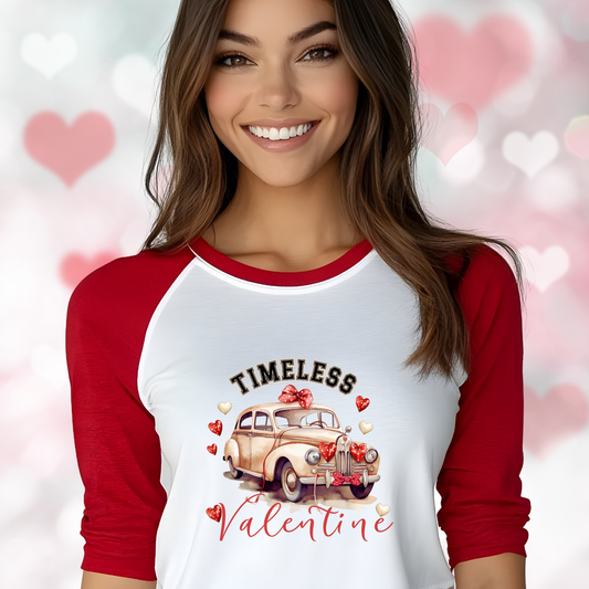 Timeless Valentine Baseball Tee