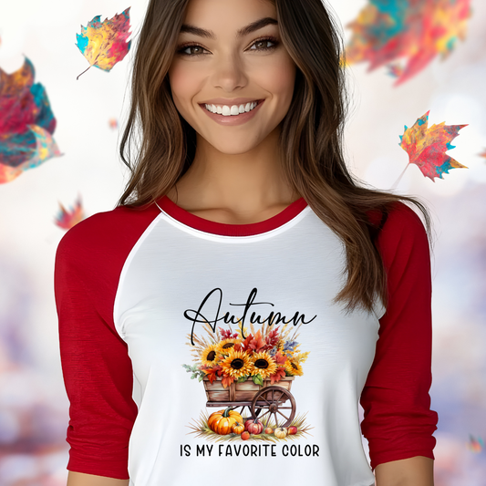 Autumn Is My Favorite Color Baseball Tee