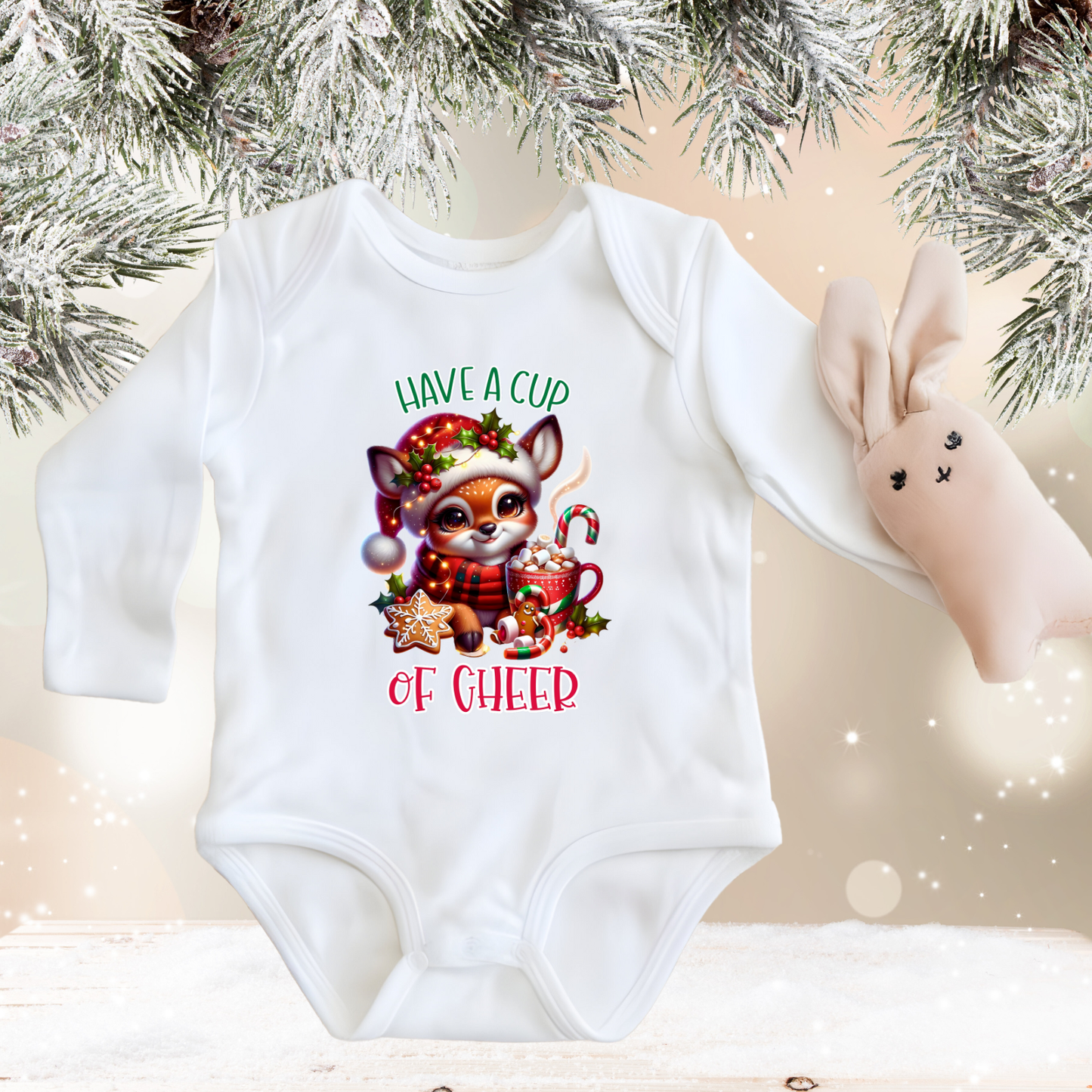 Have A Cup Of Cheer Infant Long Sleeve Onesie