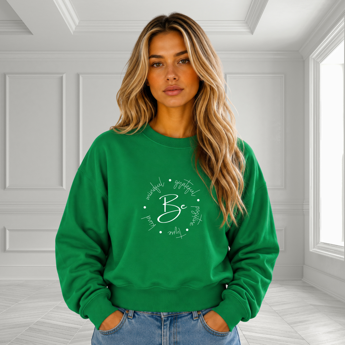 Be Kind, Grateful Crewneck Sweatshirt