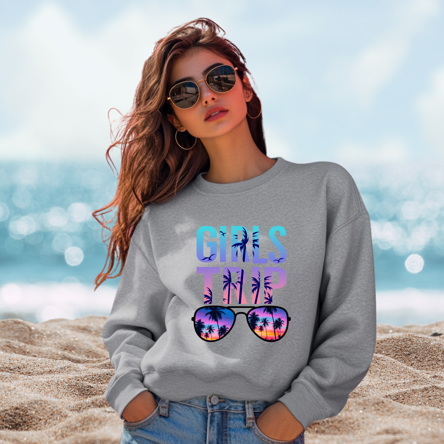 Girls Trip Crewneck Sweatshirt