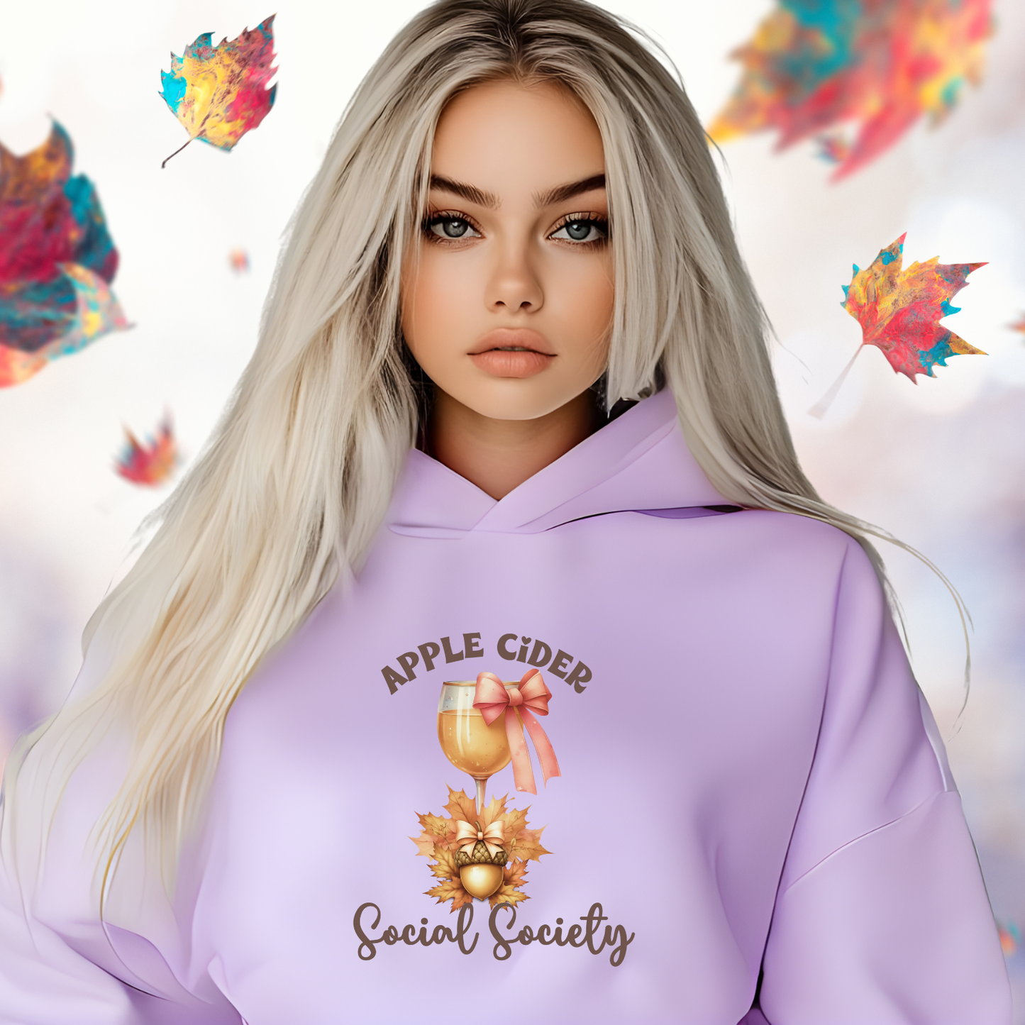 Apple Cider Social Society Crop Hoodie
