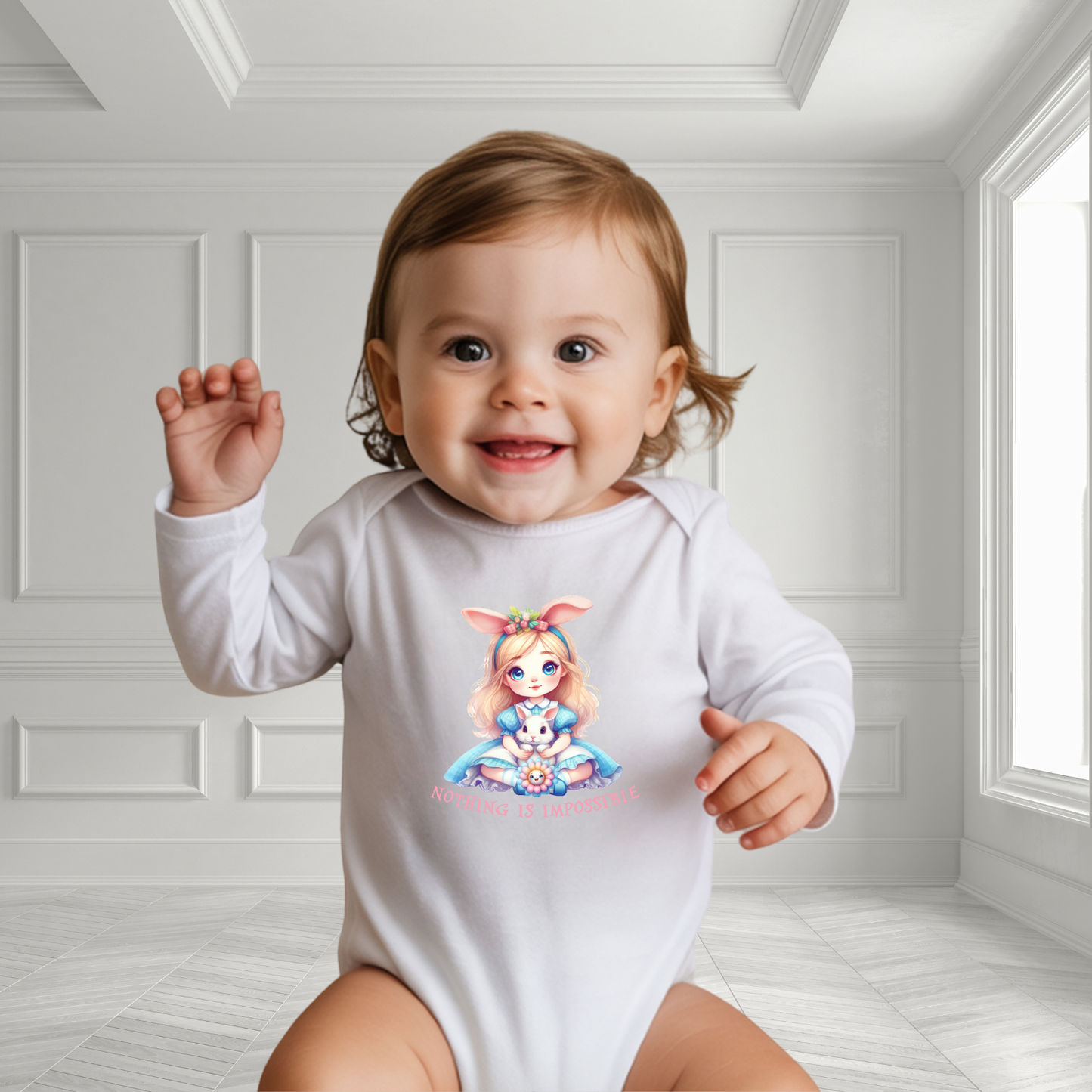 Nothing Is Impossible Infant Long Sleeve Onesie