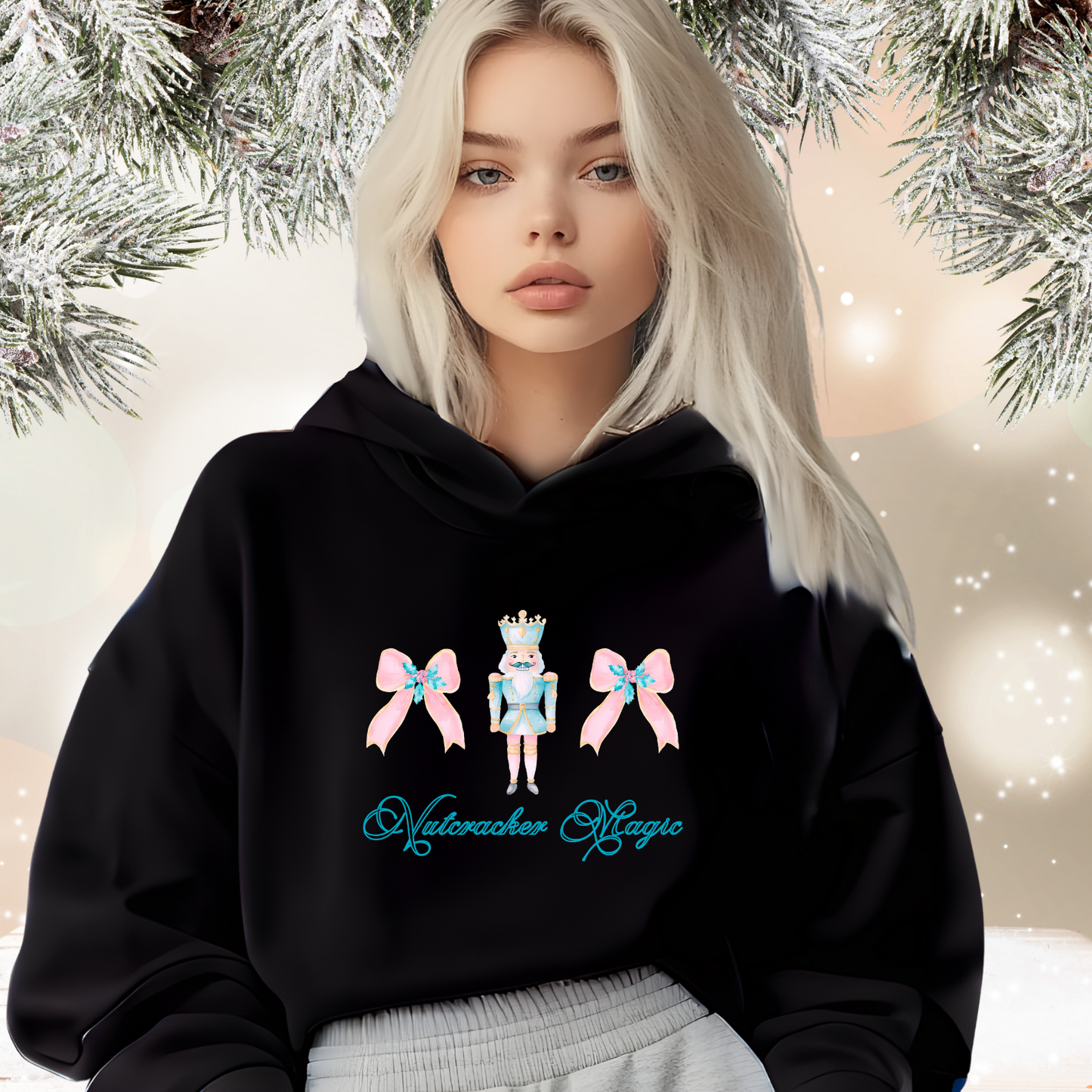 Nutcracker Magic Crop Hoodie