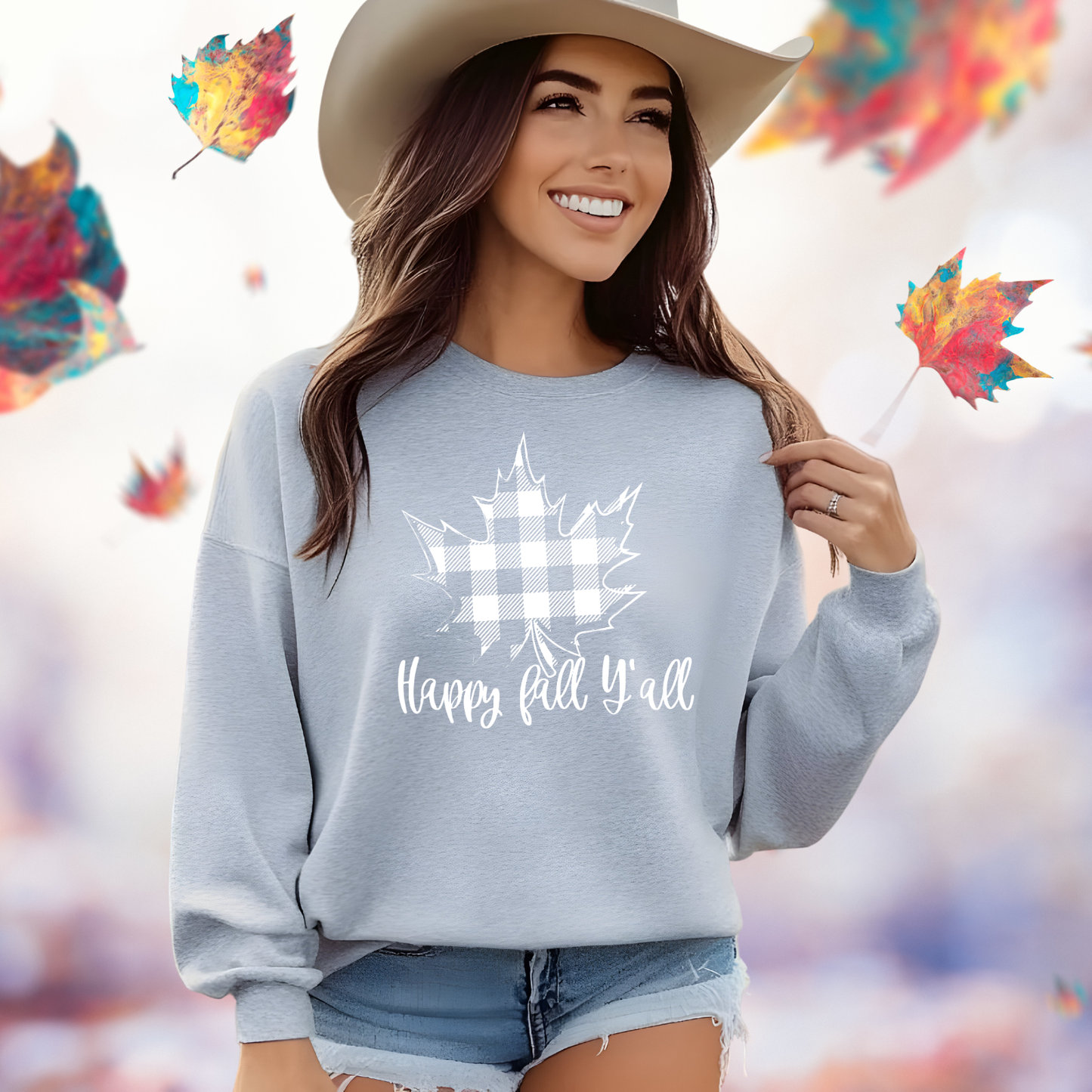 Happy Fall Y’all Crewneck Sweatshirt