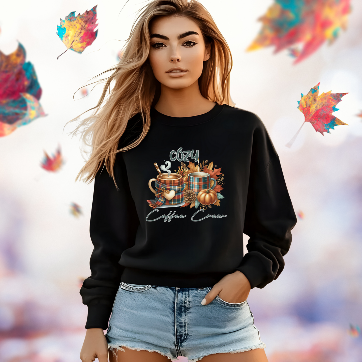 Cozy Coffee Crew Crewneck Sweatshirt