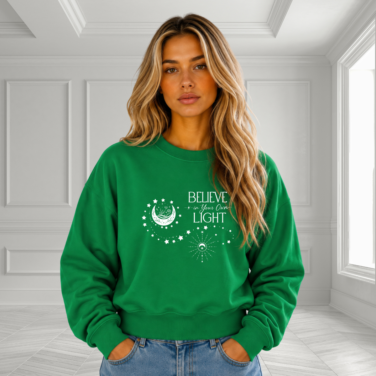 Believe In Your Own Light Crewneck Sweatshirt